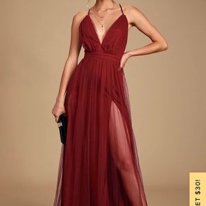 Lulu’s maxi formal dress. Midnight blue. Medium.